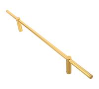 Veemoon Barandilla de Aleación de Aluminio Dorada para Armario de Vinos 50 Cm Kit de Montaje, Balaustre Redondo Decorativo para Estante y Riel Metálico de Seguridad para Cocina y Hogar