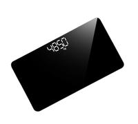 Veemoon Báscula Digital Recargable Mini 25x14 Cm Superficie de Vidrio Templado, Portátil y Precisa para Peso Corporal, Herramienta de Pesaje para Hogar y Viaje, Báscula Electrónica de