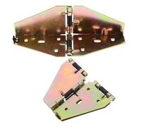 Veemoon Bisagra Tipo Ala Grande de Hierro Resistente 180° Resorte de Bloqueo, 2 Piezas para Mesas Plegables, Escritorios Abatibles y Muebles de Cocina, Soporte Multiuso para Ahorro