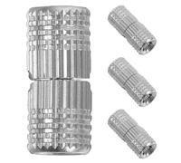 Veemoon Bisagras Ocultas de Latón para Armarios Bisagra Oculta de Cilindro de 8 MM Apertura 180° para Puertas de Gabinete Kit 4 Piezas Herrajes Invisibles para Muebles de Cocina