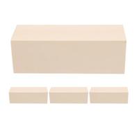 Veemoon Bloques de Madera de Basswood Textura Suave sin Grietas 4 Piezas Forma Rectangular Adecuada para Modelado y Creación de Prototipos para Tallado DIY