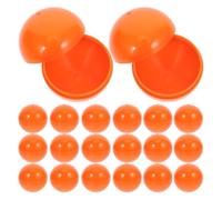 Veemoon Bolas de Plástico para Sorteo 3 Cm Naranja, 30 Piezas, Balones de Juego Ligeras y Abiertas para Rifa, Accesorios para Actividades y Fiestas Divertidas