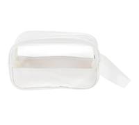 Veemoon Bolsa Cosmética Portátil de PU con Cremallera Neceser Transparente y Compacto para Viaje Organizador de Cosméticos para Mujer Almacenamiento Fácil de Maquillaje y Artículos de