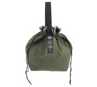 Veemoon Bolsa de Almuerzo Térmica Cordón Tamaño Mediano Forro de Aluminio Reforzado Color Verde Militar Bolsa Isotérmica Portátil para Trabajo y Escuela Reutilizable y Multifuncional