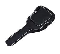 Veemoon Bolsa de Guitarra Acústica 40/41 Pulgadas Borde Blanco, Acolchada y Resistente al Agua, Funda de Oxford para Instrumentos Musicales, Mochila Práctica para Transporte