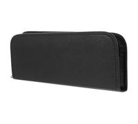 Veemoon Bolsa de Herramientas para Peluquería Negra, Tamaño 21,5x8x2 Cm, Capacidad para 3 Tijeras, Lona/PU, para Profesionales de Barbería y Peluquería, Almacenaje para Peines y Pinzas Portátil