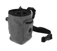 Veemoon Bolsa de Magnesia Antideslizante para Escalada y Boulder, Tamaño Mediano, Tela Oxford Gris, con Cinturón Ajustable para Actividades al Aire Libre y Entrenamiento Deportivo