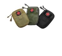 Veemoon Bolsa Médica Táctica Molle Negra 1 Unidad Resistente para Botiquín de Primeros Auxilios Mochila Portátil para Emergencias Campamento Exterior