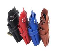 Veemoon Bolsa Organizadora para Tijeras de Peluquero Profesional Resistente y Multifuncional con Soporte para Tijeras y Herramientas de Corte Diseño Ergonómico Color Negro para Salones de