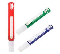 Veemoon Bomba de Pipeta Manual 3 Piezas Código de Colores Azul 2 Ml, Verde 10 Ml y Rojo 25 Ml para Pipetas Plásticas Vidrio, Herramienta de Laboratorio Precisa y Ergonómica