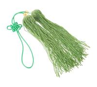 Veemoon Borla para Espada de Tai Chi Verde con Nudo Chino de Hilo de Seda Ligera Interferir Movimiento, Adecuado para Artes Marciales y Exhibición en Casa