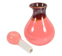 Veemoon Botella De Aceite Esencial Rellenable Soporte De Cerámica Delicadas Fragancias Botella De Perfume De Cerámica Para Uso Spa y Aromaterapia Para Mujeres