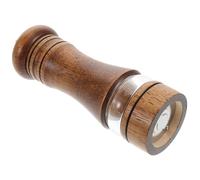 Veemoon Botella de condimento manual de madera con molinillo de pimienta y sal, capacidad grande, para uso doméstico y en cocina