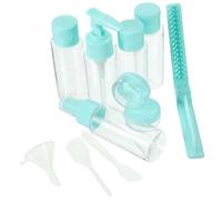 Veemoon Botellas de Viaje Pequeñas Spray y Crema Kit Portátil Rellenable con Botella de Maquillaje y Peine Envase Compacto y Prueba de Fugas para Loción Crema y Perfume para Viajes