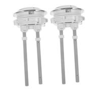 Veemoon Botón de Inodoro de Doble Descarga Abs Resistente│pulsador para Tanque de Agua│Compatible Inodoros Estándar│Kit de 2 Piezas│Repuesto Ahorro de Agua para Baño Hogar