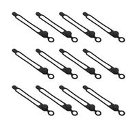 Veemoon Bridas de Silicona Reutilizables 40 Piezas Negras 106 Mm Organizador de Cables para Hogar y Oficina Gestión de Cables para Electrodomésticos y Electrónica