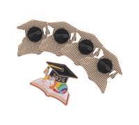 Veemoon Broche de Birrete de Graduación 2026, 5 Piezas, Aleación Acabado de Aceite, Pin Ligero para Solapas y Mochilas, Recuerdo para Fiesta y Celebración Escolar