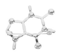 Veemoon Broche De Química Molecular Para Mujeres Pin Decorativo De Ciencia Insignia Para Estudiantes y Profesores Único Para Amantes Biología Química