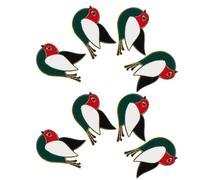 Veemoon Broche Palestino Esmaltado de Metal Duradero Diseño de Pájaro y Bandera Pequeña, 8 Unidades, Pin de Solapa para Chaqueta, Mochila y Accesorio Patriótico de Graduación