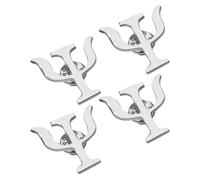 Veemoon Broches de Solapa de Aleación Vintage para Psicología, Set 4 Piezas en Color Plata, Pin Minimalista para Chaquetas, Trajes y Bolsos, Accesorio Elegante para Reuniones y Eventos