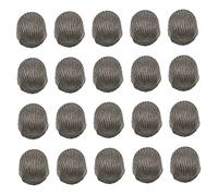Veemoon Cabezal de Lápiz Capacitivo de Fibra Conductora, 20 Piezas, Repuesto para Lápiz Óptico, Alta Sensibilidad, Compatible Tabletas y Pantallas Táctiles, Color Plateado, Tamaño 5mm