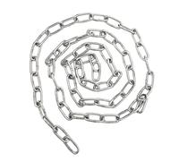 Veemoon Cadena de Acero Inoxidable Metros para Mascotas y Elevación Cadena Resistente para Uso Industrial y Exterior Seguridad para Perros Grandes y Control Fiable