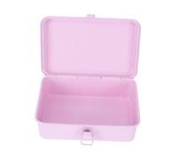 Veemoon Caja de Almacenamiento de Escritorio Compacto para Papelería Resistente y Duradera Contenedor Práctico para Bolígrafos Tijeras y Corrector Doméstico y Oficina Color Rosa