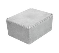 Veemoon Caja de Aluminio para Pedales de Guitarra 1590c 120x94x56 Mm, Estuche DIY para Efectos Superficie Lisa y Resistente, Color Plateado, Carcasa para Pedalera y Accesorios Guitarra