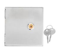 Veemoon Caja de Bloqueo para Enchufe Eléctrico Tipo con Llave Cubierta de Acero Inoxidable Resistente al Agua Protector de para Exteriores y Zonas Públicas