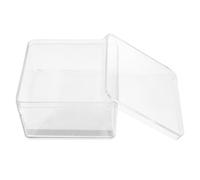 Veemoon Caja de Exhibición Transparente Pequeña para Insectos Alfileres, Mini Vitrina Cúbica Portaespecímenes Entomológicos, Estuche Compacto para Muestras Científicas y Minerales