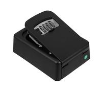 Veemoon Caja de Llaves con código de Metal Seguridad portátil guardián Armario de Llaves de Metal Repuesto afuera Muro combinación Cerrar Auto Montar Llavero para Pared Exterior Negro