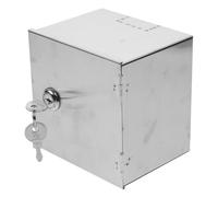 Veemoon Caja de Salida de Acero Inoxidable 86 Tipo para Exterior con Cerradura, Protector Antilluvia para Enchufe, Montaje en Pared Visible U Oculto, Caja Protectora para Carga