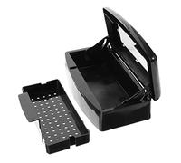 Veemoon Caja Esterilizadora Para Herramientas De Uñas Bandeja De Plástico Resistente Tamaño Compacto Limpieza Rápida Uso Profesional Tapa De Protección Para Manicura y Pedicura