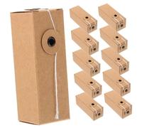 Veemoon Caja Kraft 12 Pcs Cajas Lápiz Labial Diseño Compacto Diario Perfume para