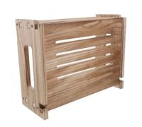 Veemoon Caja Organizadora de Madera Montada en Pared para Enrutador, Estante de Almacenamiento Gestión de Cables para Módem, Regleta y Oficina o Sala de Estar, Protector Polvo