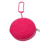 Veemoon Caja Organizadora De Silicona Reutilizable Para, Estuche Compacto Rojo, Almacenamiento Higiénico Portátil Para Cuidado Femenino En Viajes y Uso Diario