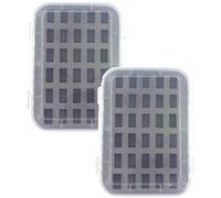 Veemoon Caja para Guardar Bobinas Diseño Artesanal y 30 Compartimentos Organizador Portátil de Plástico para Manualidades y Costura Hogar