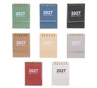Veemoon Calendario de escritorio de 6 piezas 2026-2027 - Calendario de sobremesa con soporte, julio de 2026 - diciembre de 2027 - Planificador mensual de para la oficina, el hogar y la escuela.
