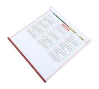 Veemoon Calendario de Pared Chino 2026 Año del Caballo Calendario Lunar Tradicional Colgante Diseño de Imitación Ratán HD Decorativo para Hogar y Oficina