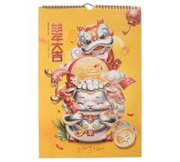Veemoon Calendario lunar chino 2027, calendario de pared A3 del Año de la Cabra con cuadrícula grande, planificador lunar Feng Shui con hojas desprendibles, planificador anual para el hogar que atrae