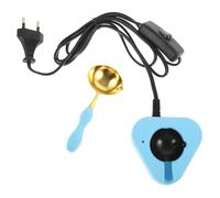 Veemoon Calentador de Sellos de Cera y Horno de Lacre Eléctrico Azul Cuchara para Fundición, Kit Versátil para Manualidades DIY y Decoración en Festivales y Ocasiones Obsequios