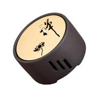 Veemoon Calentador de Tetera Japonés de Cerámica Color Café, Base Calefactora para Té Fácil de Almacenar y Transportar, Adecuado para Fiestas y Reuniones en Casa