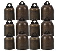 Veemoon Campanas de Metal Colgantes 26Mm y 32Mm 20 Piezas en Color Rojo Cobre Antiguo Campanas Decorativas Rústicas para Manualidades Adornos Navideños Decoración Vintage y Ambiente