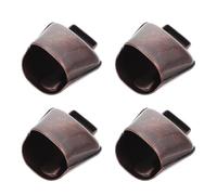 Veemoon Campanas de Pastoreo de Cobre Rojo Pequeñas 4 Piezas para Vacas Caballos y Ovejas Campana Ruidosa para Animales de Granja Accesorio Agrícola para Localización Exteriores