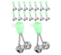 Veemoon Campanas para Cañas de Pescar Alarma de Acero Inoxidable y Plástico, 25 Piezas Kit para Pesca Mar, Campana Fuerte de Punta para Aviso de Mordida, Accesorios de Pesca