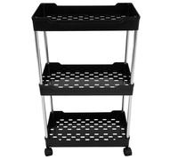Veemoon Carrito Organizador Multiusos con Ruedas De 3 Niveles, Estante De Almacenamiento Resistente para Baño y Cocina, Diseño Espacioso y Funcional para Uso Doméstico
