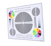 Veemoon Carta De Prueba De Lentes y Calibración De Cámaras De Seguridad para CCTV, Herramienta De Enfoque Ajustable, Tamaño 40x30 Cm, Adhesivo Resistente, para Uso Interiores y Exteriores