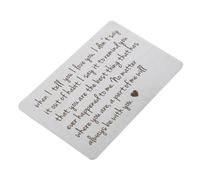 Veemoon Cartera De Acero Inoxidable Tarjeta De Billetera Decoración De Tarjetas para San Valentín Obsequio De San Valentín Inserción De Billetera