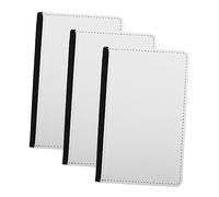 Veemoon Cartera para Pasaporte y Tarjetero de Cuero PU Multifuncional, 3 Piezas, Color Negro, Organizador de Documentos de Viaje, Funda Ligera, Adecuado para Viajes Familiares