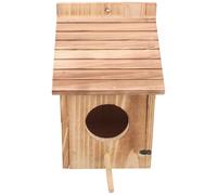 Veemoon Casa de Madera para Pájaros Buena Capacidad de Carga, Comedero para Jardín Colgante bajo Árbol, Atractiva y Resistente para Aves Pequeñas
